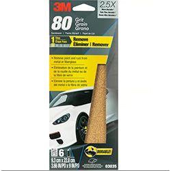 3-2/3" x 9" WETORDRY SANDPAPER 80G